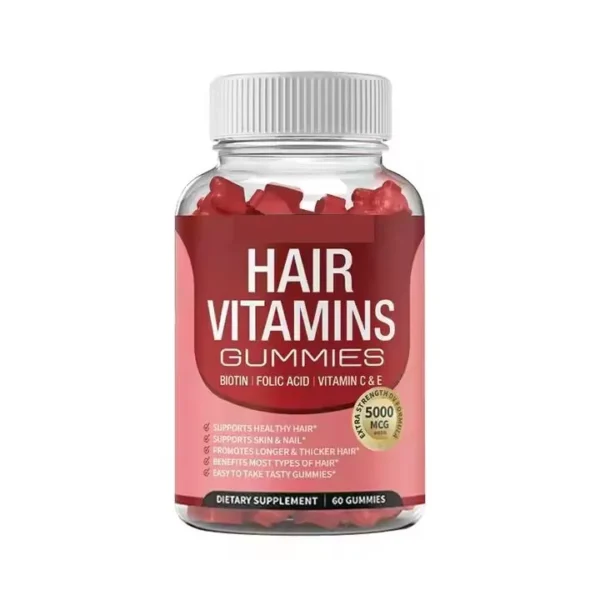 Organic Biotin Hair Gummies – Hair, Skin & Nails Vitamins